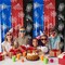 Spider Web Birthday Decorations 2 Pack Spider Party Supplies 3.3x6.6ft Red Blue and Black Spidey Tinsel Foil Fringe Curtains Backdrop Red and Blue Streamers Spider Theme Party Decorations